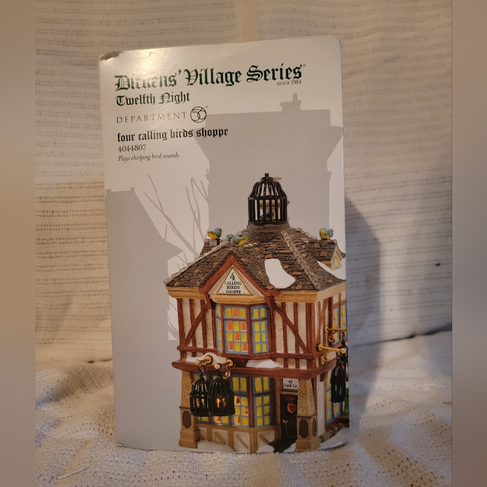 Department 56 Four Calling Birds Shoppe